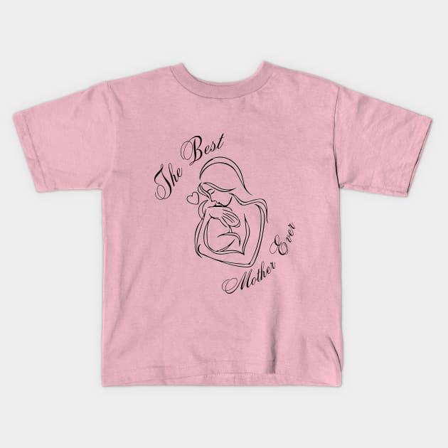 Mothers day Kids T-Shirt by EnchantedSpectrum